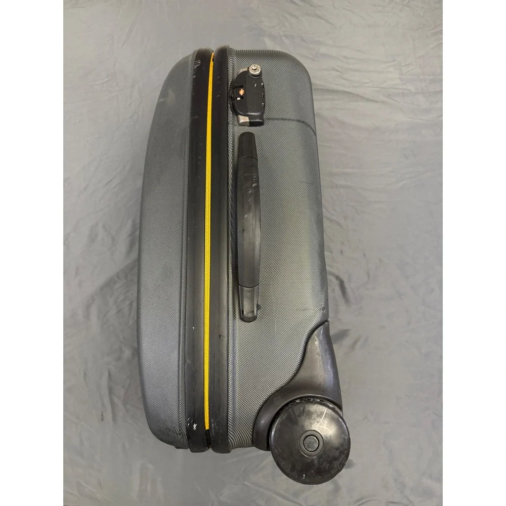 Nike Brasil CBF Rolling Suitcase Grey Yellow‎ Hardshell Carryon Luggage Soccer